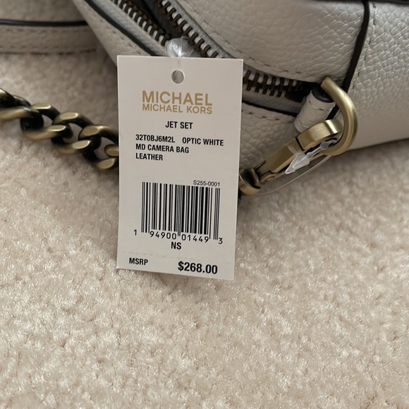 Michael Kors Crossbody white studded leather purse - Picture 8 of 10